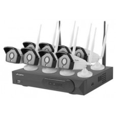 KIT VIDEOVIGILANCIA LANBERG 2MP NVR WIFI 8 CAMARAS + 8 CANALES CON ACCESORIOS