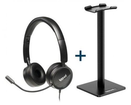 iggual Kit auriculares Dual Tech + soporte SA22