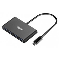 iggual Hub tipo C x 4 puertos USB 3.1 HubC3.1x4p