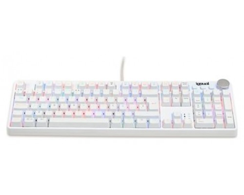 iggual Teclado gaming mecánico PEARL RGB blanco