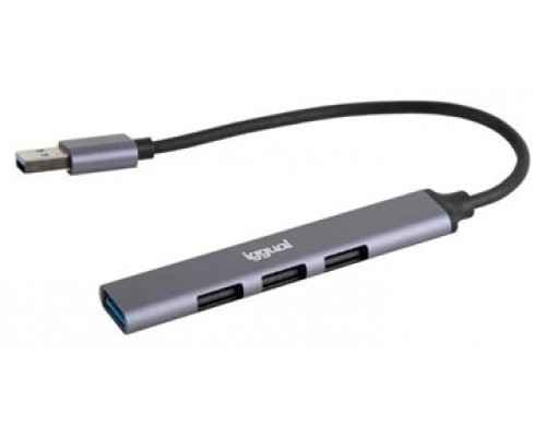 iggual Hub USB 3 puertos USB 2.0 + 1 USB 3.0 THIN