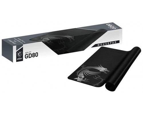 MSI Agility GD80 Alfombrilla de ratón para juegos Negro, Blanco