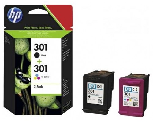 TINTA HP 301 PACK AHORRO NEGRO TRICOLOR