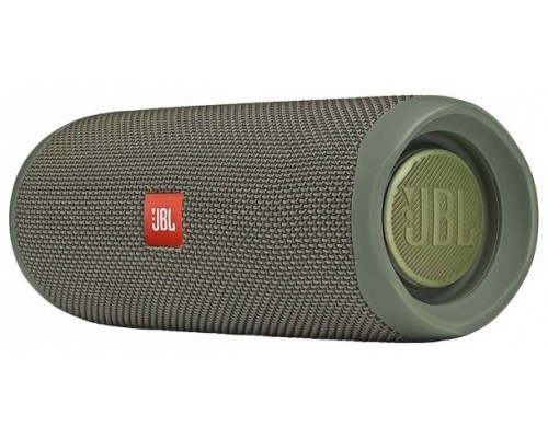 ALTAVOZ PORTABLE BLUETOOTH JBL FLIP 5 GREEN 20W  RESISTENTE AL AGUA IPX7 BT 4.2 12h DE REPRODUCCION COLOR VERDE