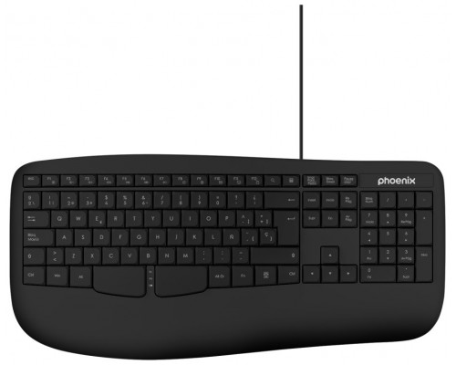 Phoenix teclado k101 ergonómico con cable