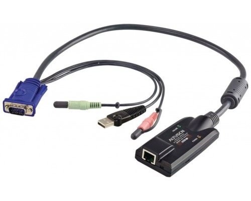 Aten KA7176 cable para video, teclado y ratón (kvm) Negro