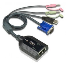 ATEN Adaptador KVM VGA/Audio USB de salida dual con Virtual Media