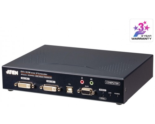 ATEN Transmisor KVM por IP DVI-I dual display USB