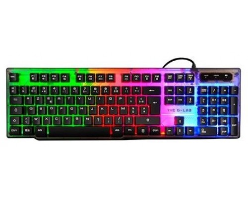 The G-Lab Keyz Neon teclado USB QWERTY Español Negro