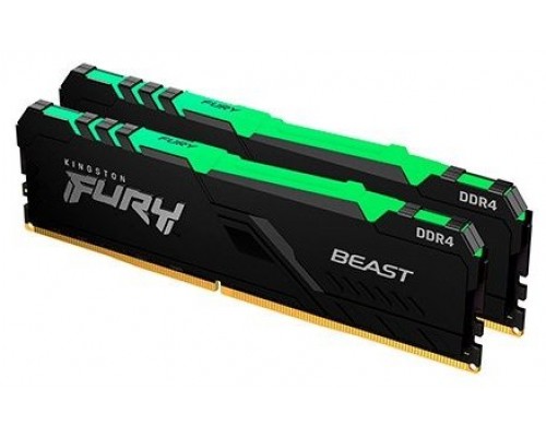 Kingston Technology FURY Beast RGB módulo de memoria 32 GB 2 x 16 GB DDR4 3200 MHz