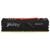 DDR4 KINGSTON 2X8GB 3600 FURY BEAST NEGRO