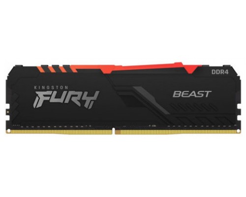 DDR4 KINGSTON 2X8GB 3600 FURY BEAST NEGRO