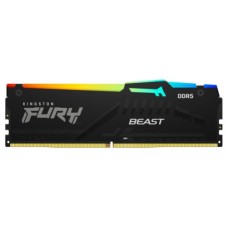 MEMORIA KINGSTON FURY BEAST RGB DDR5 16GB 4800MHZ  CL38  KF5