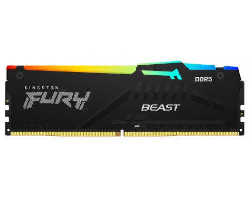 Kingston Technology FURY Beast RGB módulo de memoria 16 GB 1 x 16 GB DDR5 5200 MHz