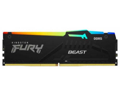 MEMORIA KINGSTON FURY BEAST RGB DDR5 32GB KIT2 5600MHZ  CL40