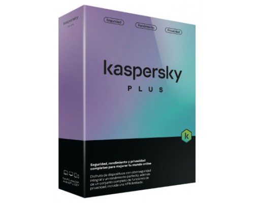 ANTIVIRUS KASPERSKY PLUS 3 PC 1 YEAR