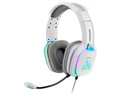 The G-Lab KORP VANADIUM Auriculares Diadema Blanco Conector de 3,5 mm USB tipo A