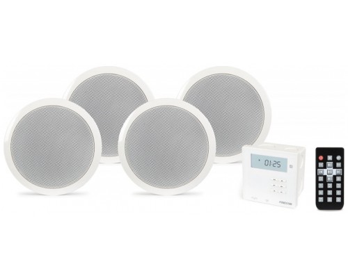 Amplificador de Pared+4 Altavoces de Techo Fonestar