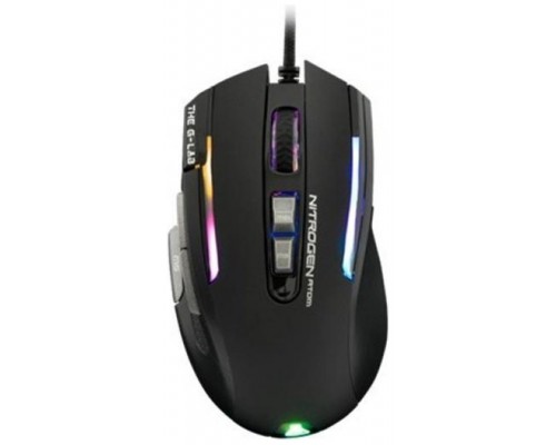 G-LAB ILLUMINATED GAMING MOUSE - 4800 DPI - SOFTWARE - BLACK  (KULT-NITROGEN-ATOM)