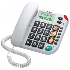 Telefono fijo maxcom kxt480 white