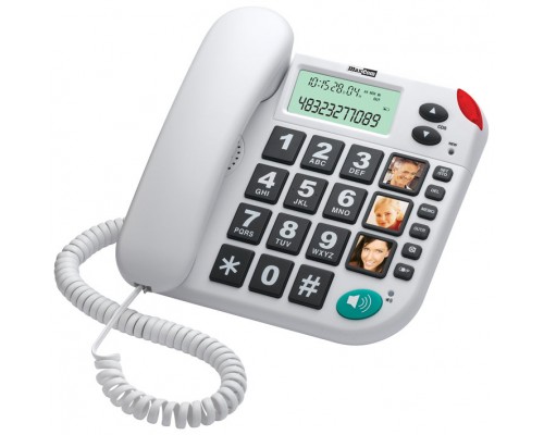 Telefono fijo maxcom kxt480 white