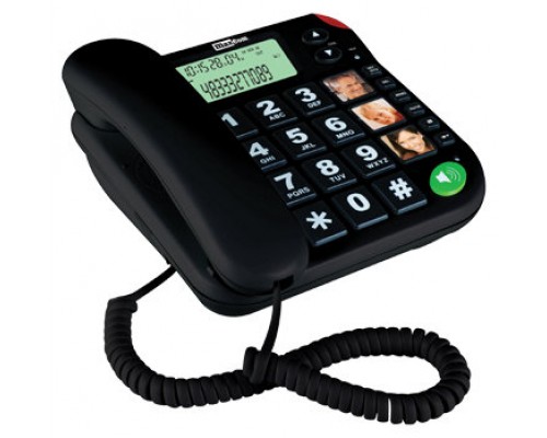 Telefono fijo maxcom kxt480 black