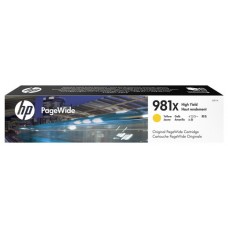 HP Cartucho original PageWide 981Y cian de alto rendimiento