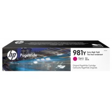 HP Cartucho original PageWide 981Y magenta de alto rendimiento