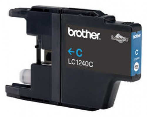 Cartucho tinta brother lc1240cbp cian 600