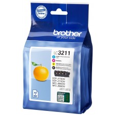 Pack cartuchos tinta brother lc3211val negro