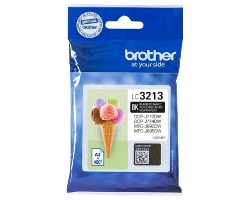 Cartucho tinta brother lc3213bk negro 400