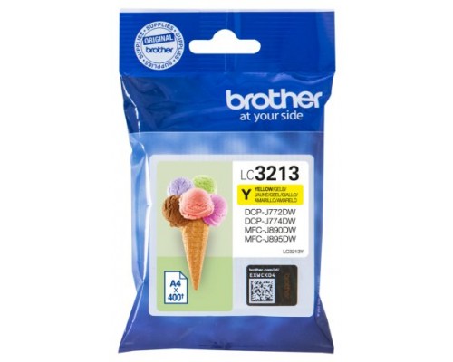 Cartucho tinta brother lc3213y amarillo 400