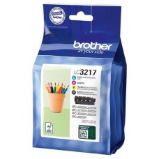 Pack cartuchos tinta brother lc3217val negro