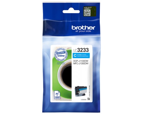 Cartucho tinta brother lc3233c cian 1500