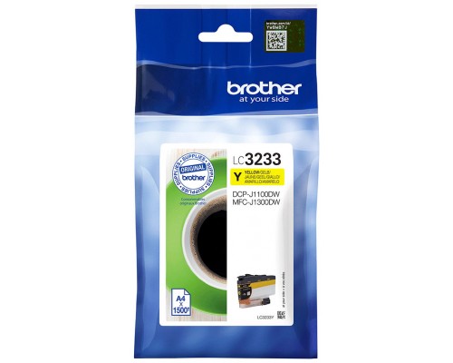 Cartucho tinta brother lc3233y amarillo 1500