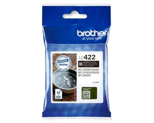 Cartucho tinta brother lc422bk negro 550