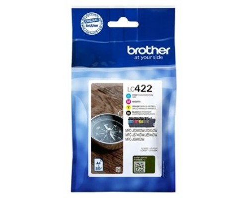 Pack cartuchos tinta brother lc422val negro