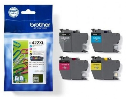 Pack cartuchos tinta brother lc422xlval negro