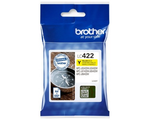 Cartucho tinta brother lc422y amarillo 550