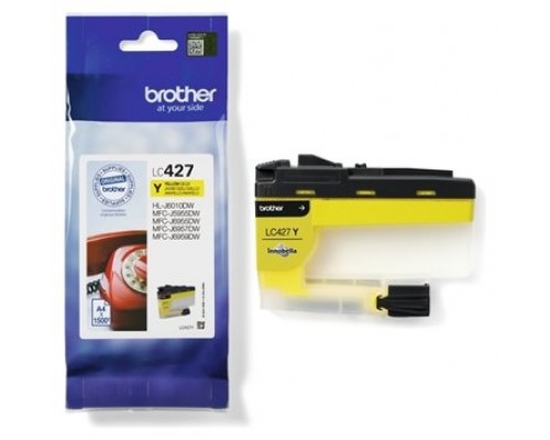 Cartucho tinta brother lc427y amarillo 1500