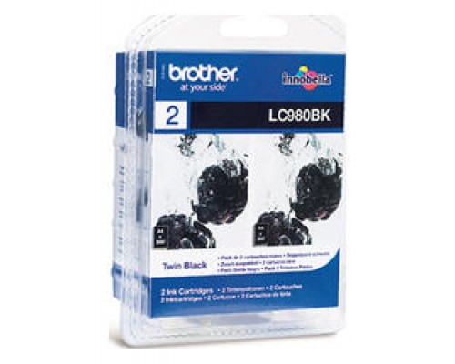 Cartucho tinta brother lc980bk negro 300