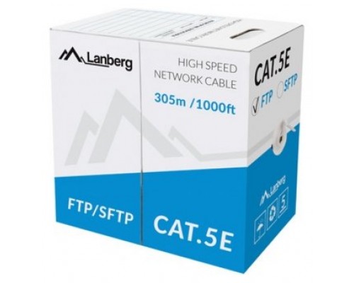 Bobina cat.5e lanberg ftp rj45 trenzado