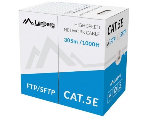 Bobina cat.5e lanberg ftp rj45 solido