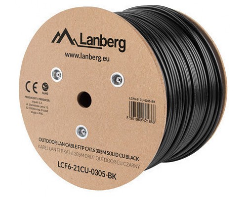 Bobina exterior lanberg cat.6 ftp rj45