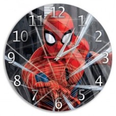 RELOJ DE PARED BRILLO SPIDERMAN MARVEL NEGRO