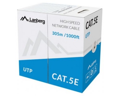 Bobina cat.5e lanberg utp rj45 trenzado