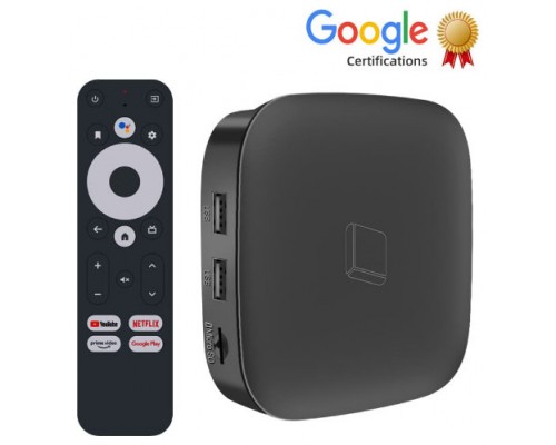 REPRODUCTOR ANDROID LEOTEC TVBOX GC216 QUAD CORE S905Y4-2GB-16GB