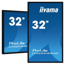 MONITOR IIYAMA 32" (LH3254HS-B1AG) 1920x1080 / FHD IPS / OPERATIVIDAD 24/7 / 500 CD/M / 8MS / DVI / VGA / DVI / 3XHDMI / DP/  WIFI / MICRO SD SLOT/  E-SHARE / IISIGNAGE 2 / RJ45 / ANDROID 11 / VESA 200X200