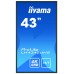 iiyama LH4342UHS-B3 pantalla de señalización Pantalla plana para señalización digital 108 cm (42.5") IPS 4K Ultra HD Negro Procesador incorporado Android 8.0