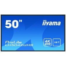 iiyama LH5042UHS-B3 pantalla de señalización Pizarra de caballete digital 125,7 cm (49.5") VA 4K Ultra HD Negro Android 8.0